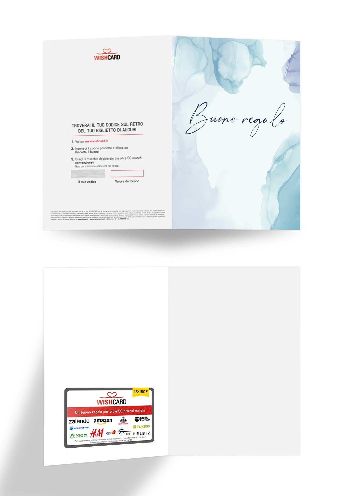 Buono regalo - Blu Acquerello (Grado di valore)