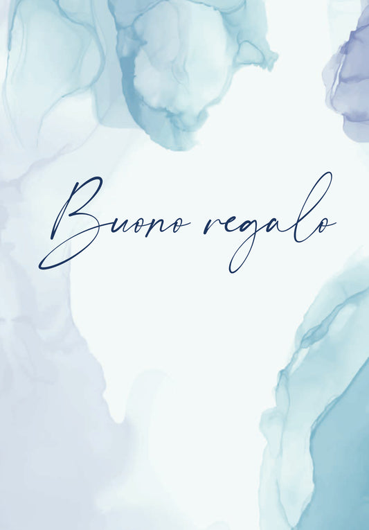 Buono regalo - Blu Acquerello (Grado di valore)