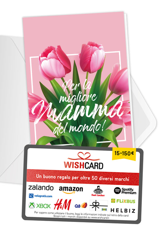 Per la migliore Mamma - Tulipani rosa (Grado di valore)
