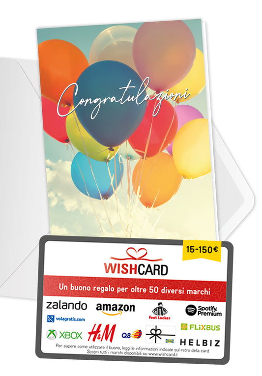 Congratulazioni - Palloncini colorati (Grado di valore)
